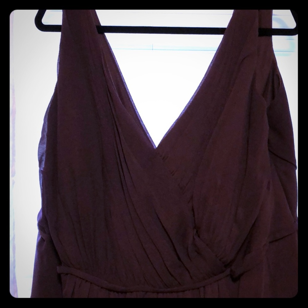 Long plum dress